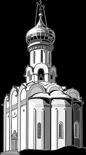 Сергиев Посад - картинки для гравировки